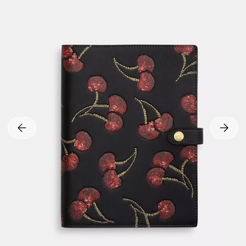 Coach Cherry Notebook